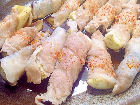 とっても簡単☆ナスの肉巻き